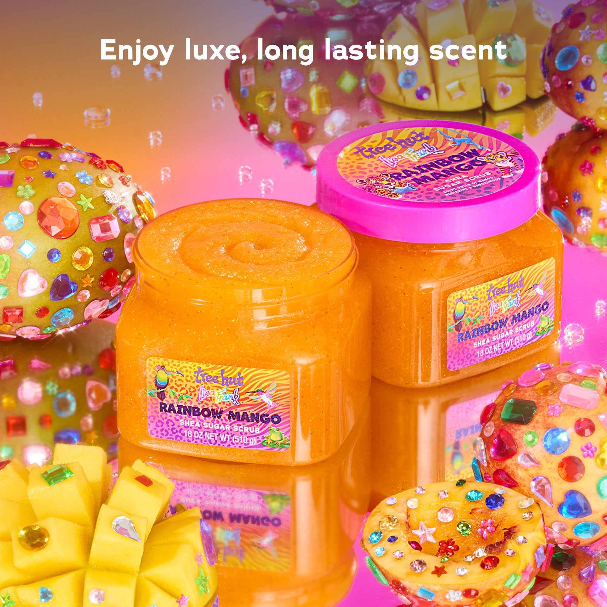 Lisa Frank x Tree Hut Rainbow Mango Shea Sugar Scrub - Image 2